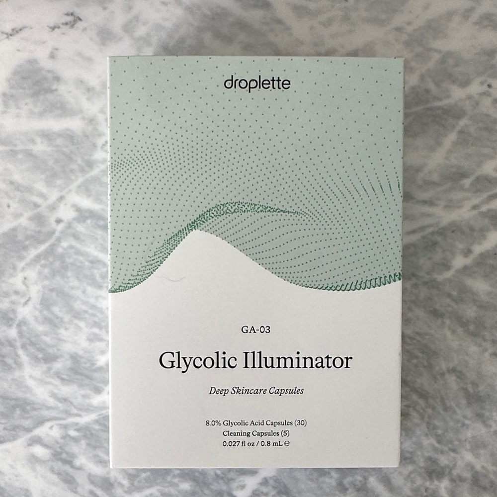 Droplette Glycolic Illuminator Skincare Capsules - Mint and White